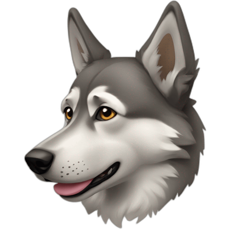 Czechoslovak wolfdog emoji