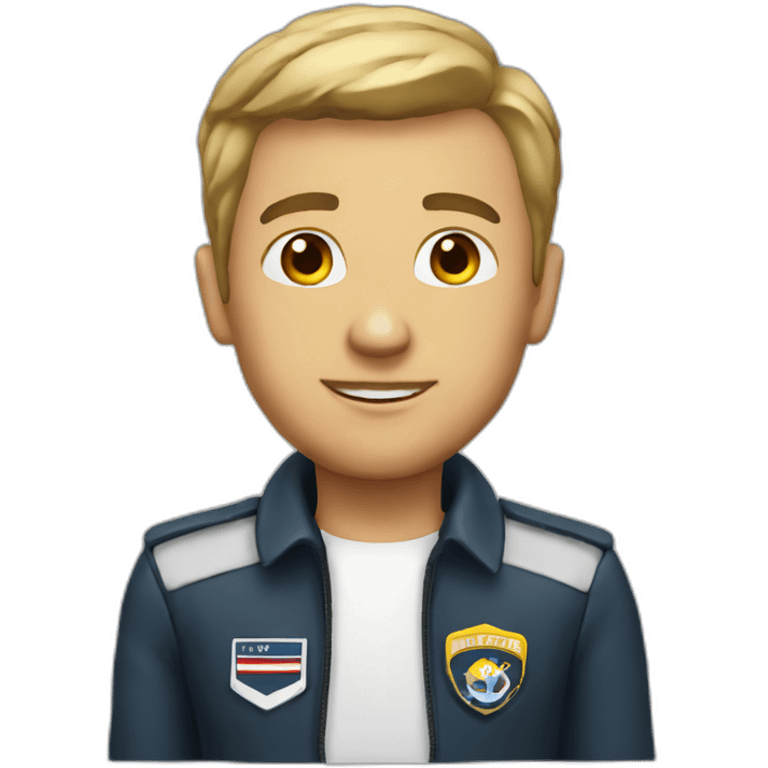 white jet pilot emoji