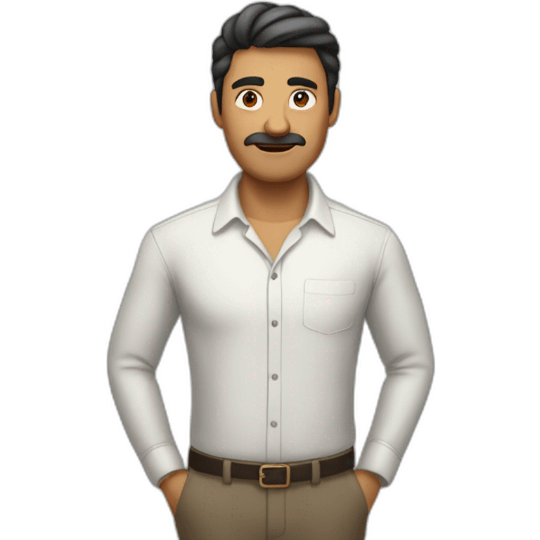 Hombre Saludando enojado  emoji