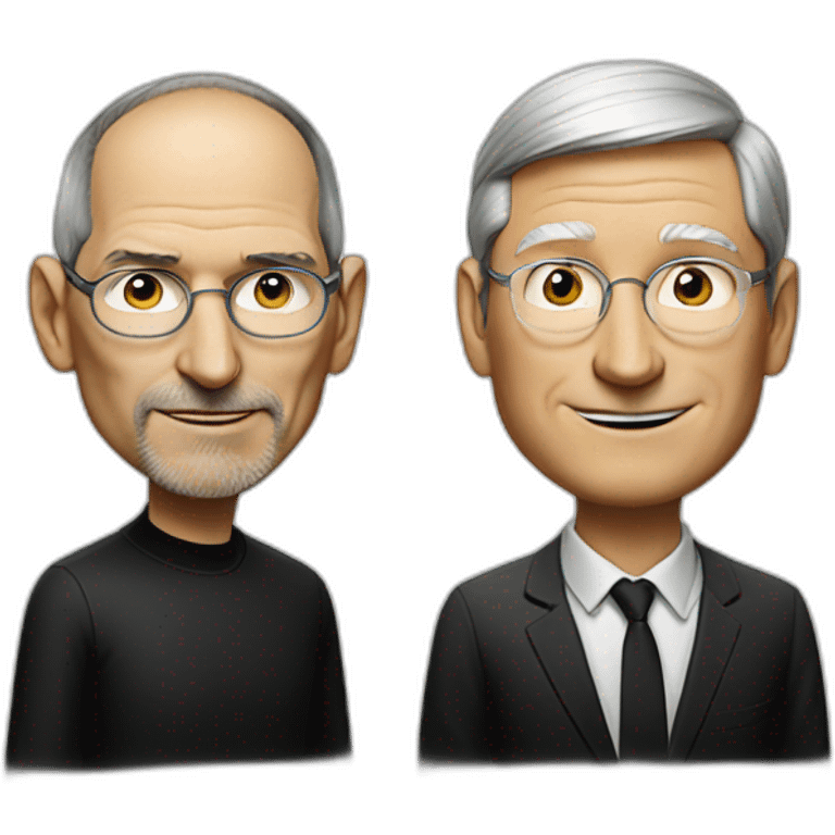 Steve jobs and tim cook emoji