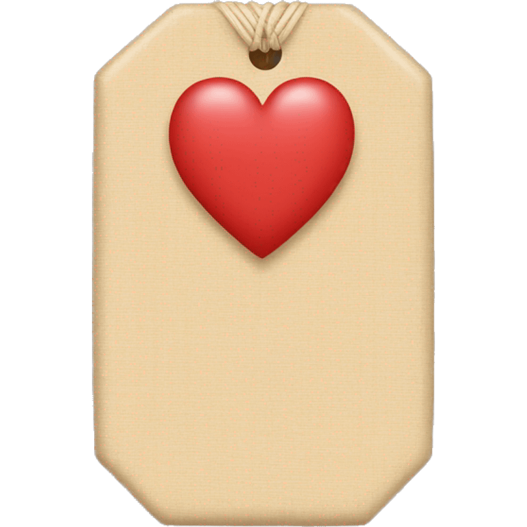 A traditional Japanese omamori with a love heart on it emoji