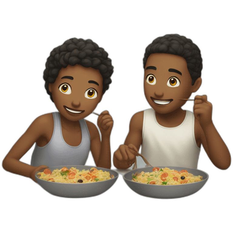 gojo and jogo eating together emoji