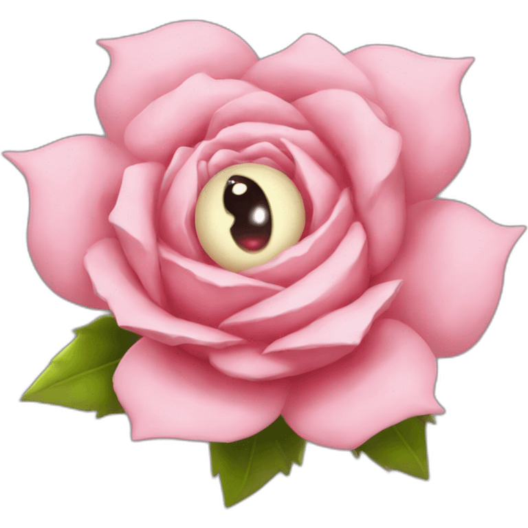 A Pokémon that looks like a huge rose with eyes electric thorns instead of petals. It generates electricity to defend itself. emoji