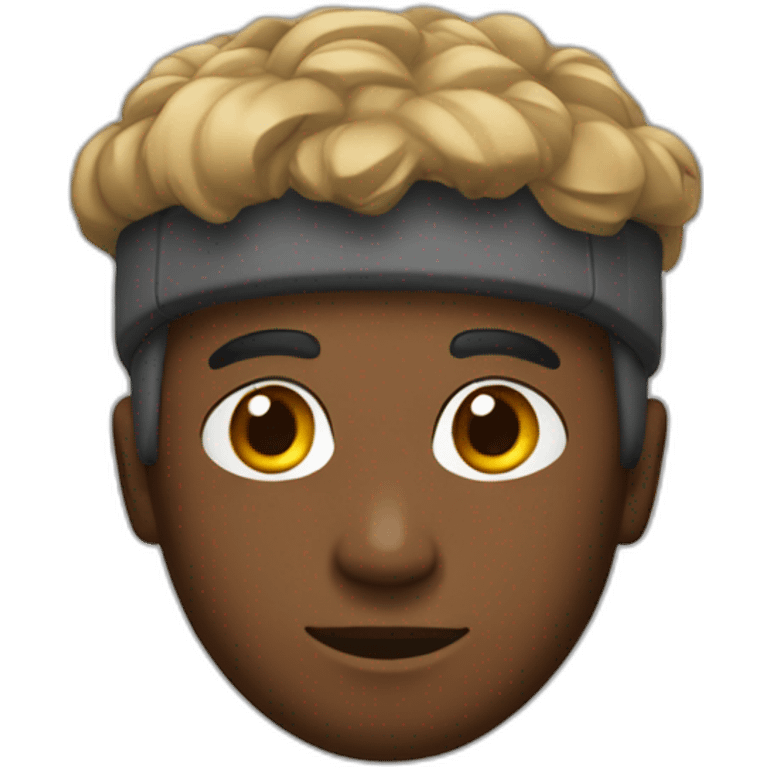 Mercredi adams with a bord on his head emoji