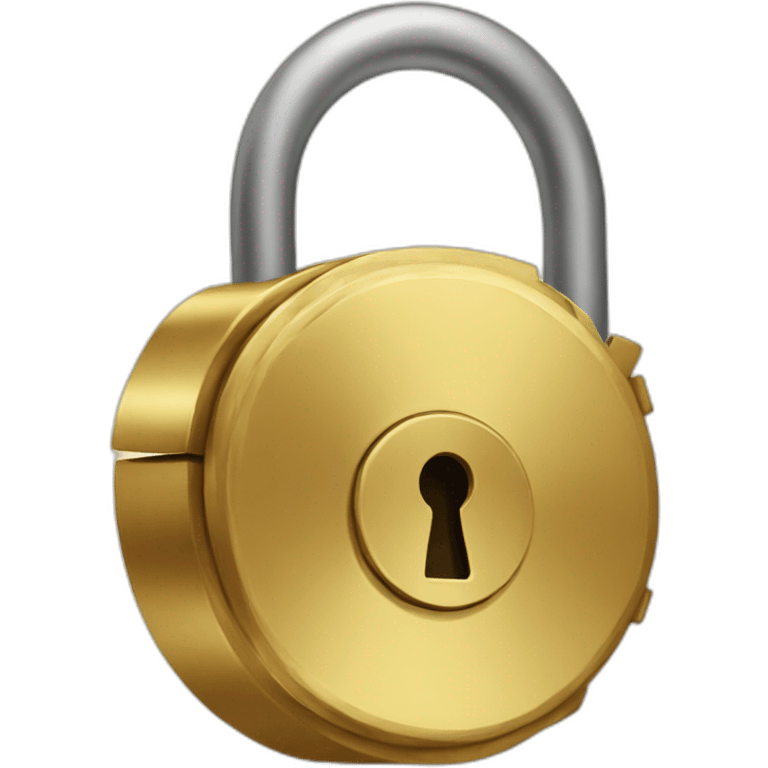 golden lock emoji