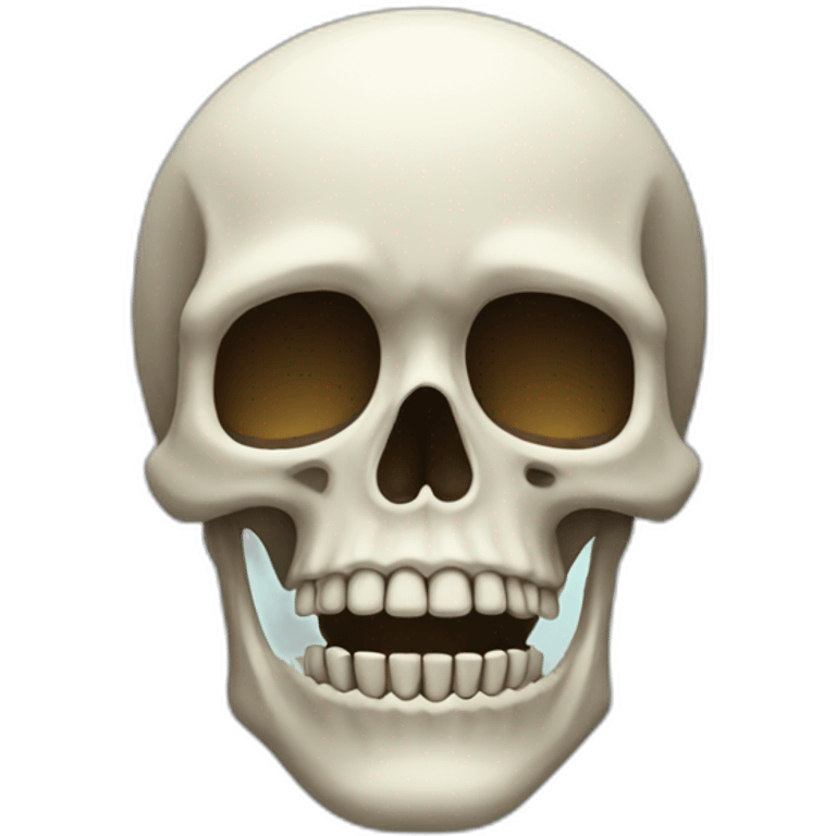 skeleton face emoji