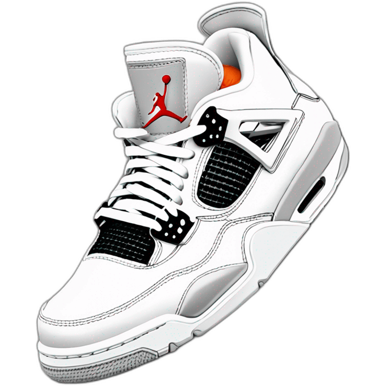 Jordan 4 off white emoji