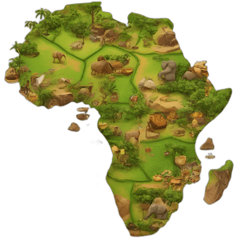 Le continent Africain emoji