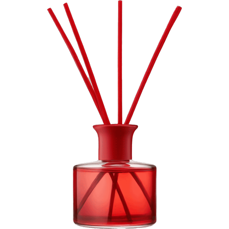 Reed diffuser in red glass  emoji