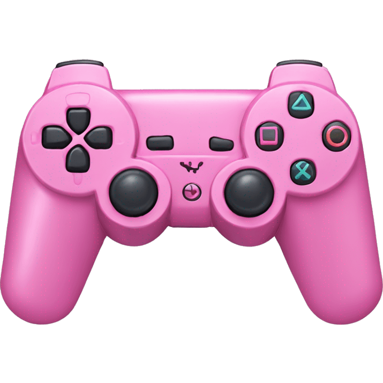 Pink PlayStation controller emoji