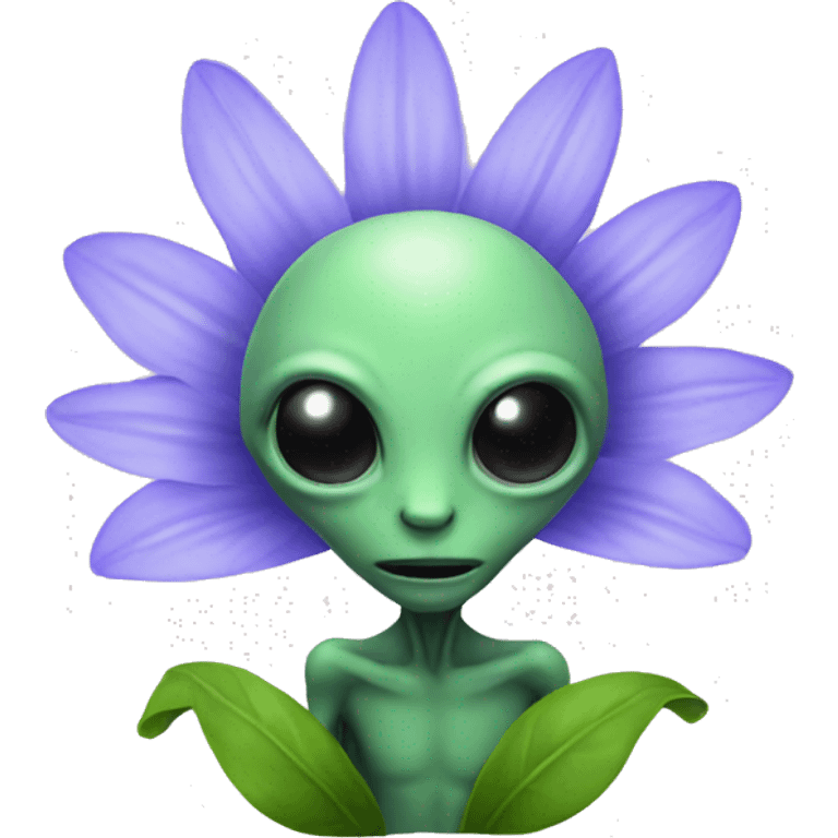 flower alien  emoji