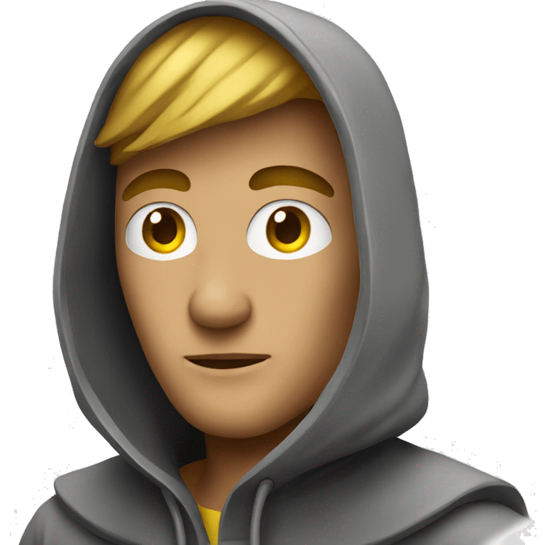 mysterious man in hood emoji