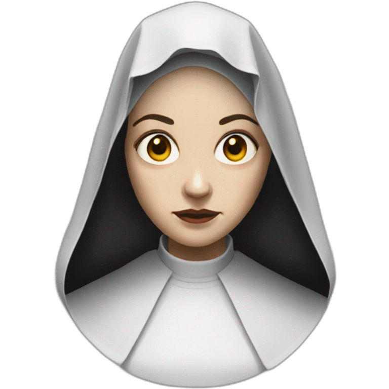 The nun from the nun horror movie emoji