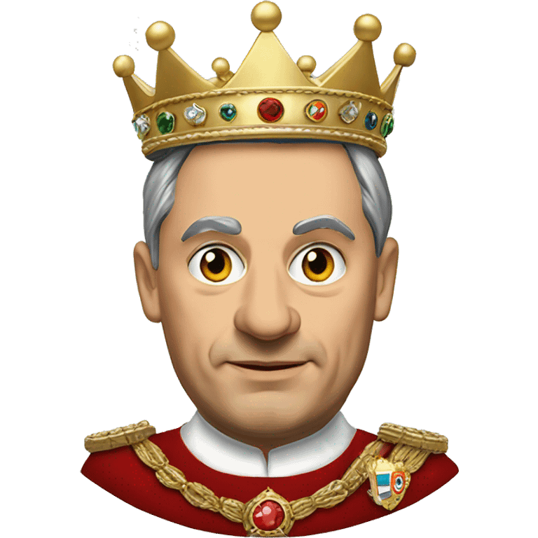 Orbán Viktor wearing crown emoji