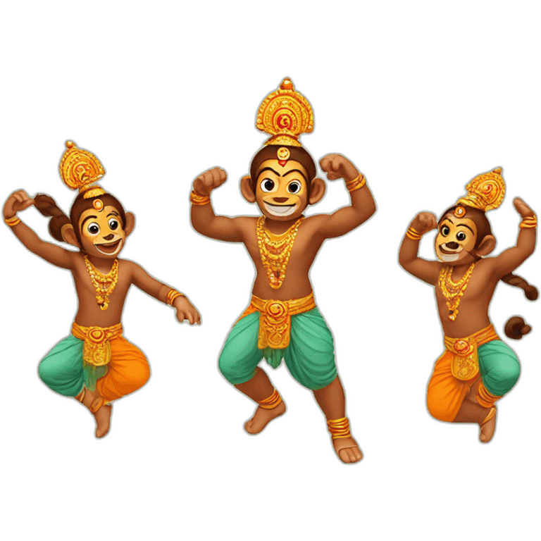 Hanuman kids dance  emoji