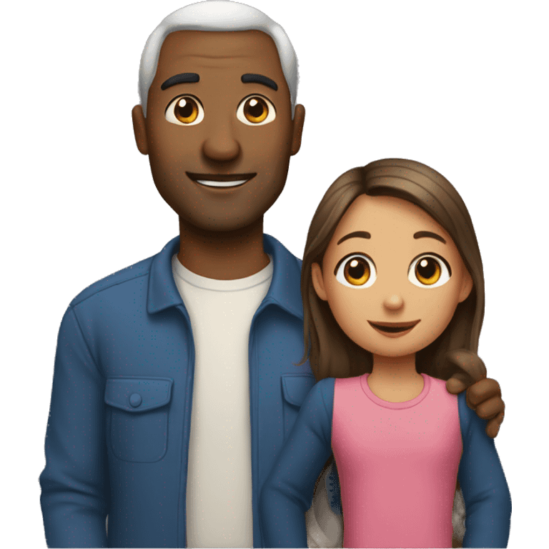 father and daughter  emoji