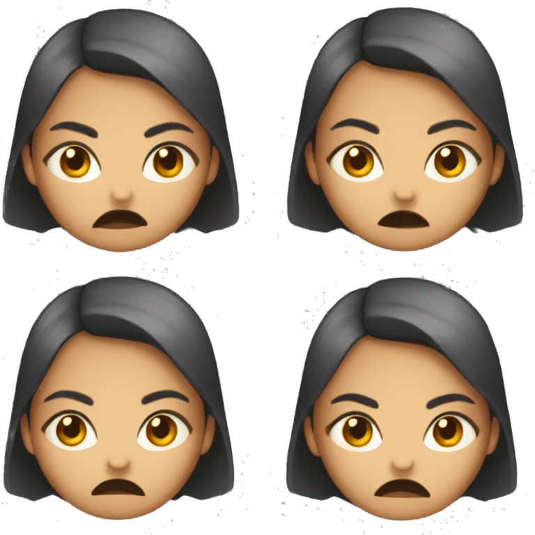 Angry girl emoji