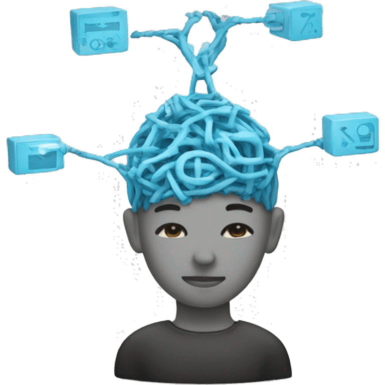 balancing mind and technology emoji