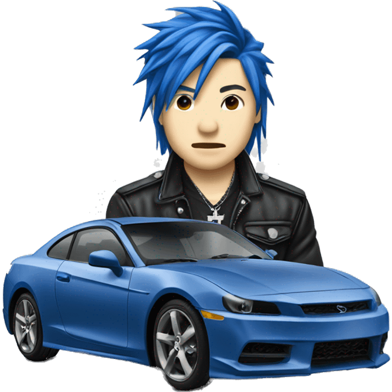 miyavi car, blue emoji