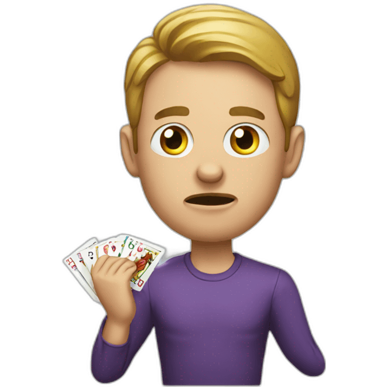 man eat gambling emoji