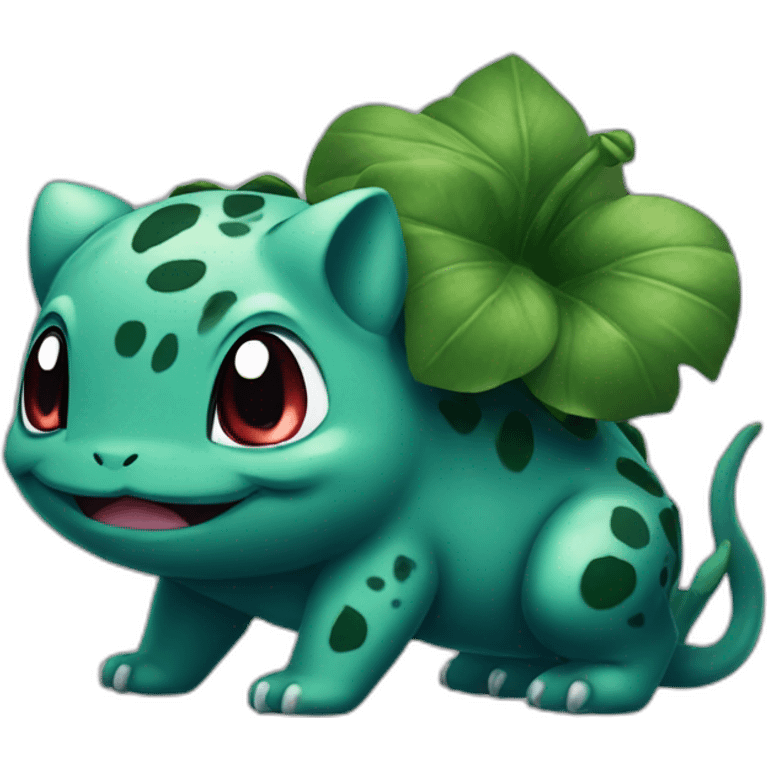 black bulbasaur emoji