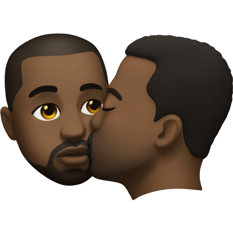 kanye west kissing kanye west emoji