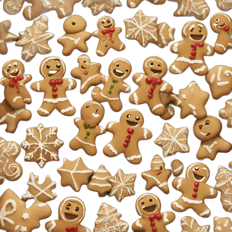 gingerbread cookie christmas emoji