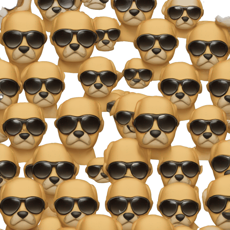 Boxer with sunglasses  emoji