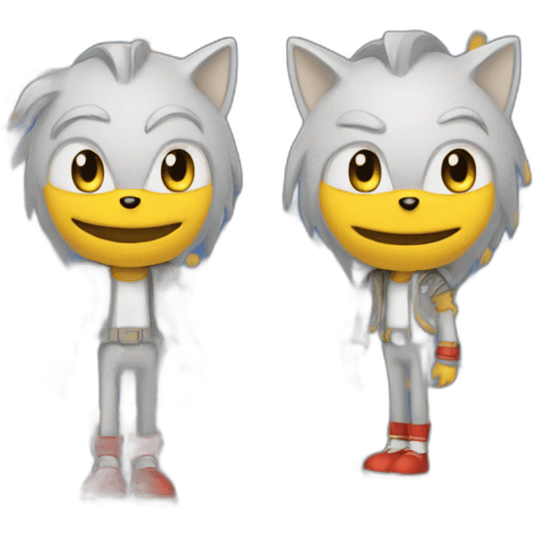 Sonic en humain emoji