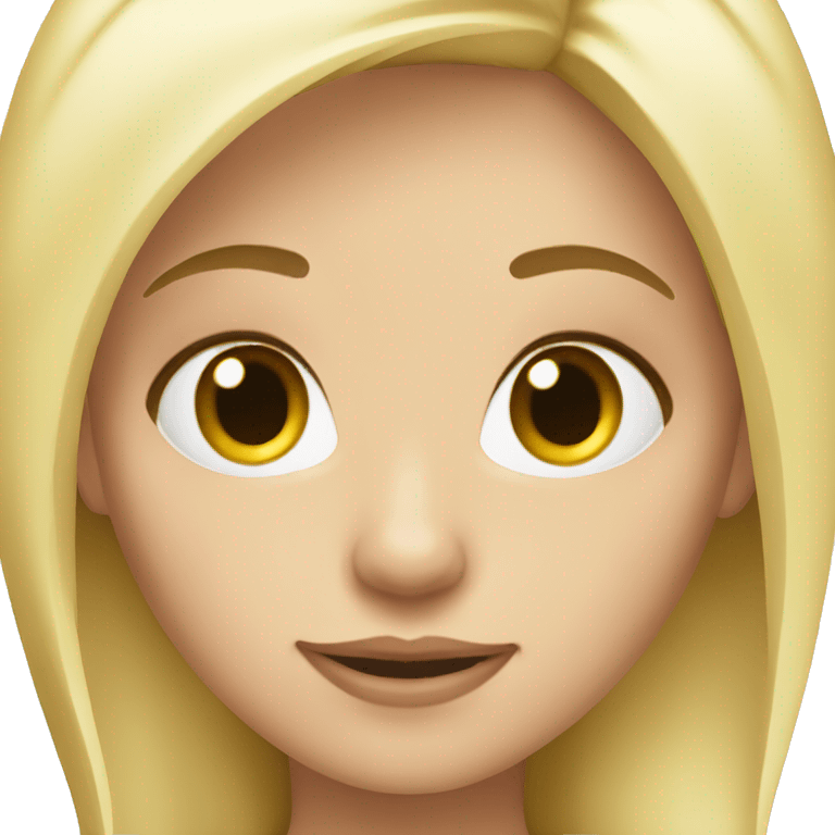 pretty blonde girl  emoji