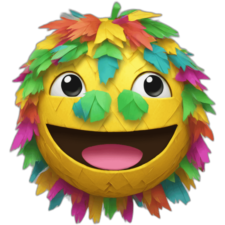 Smiling piñata emoji