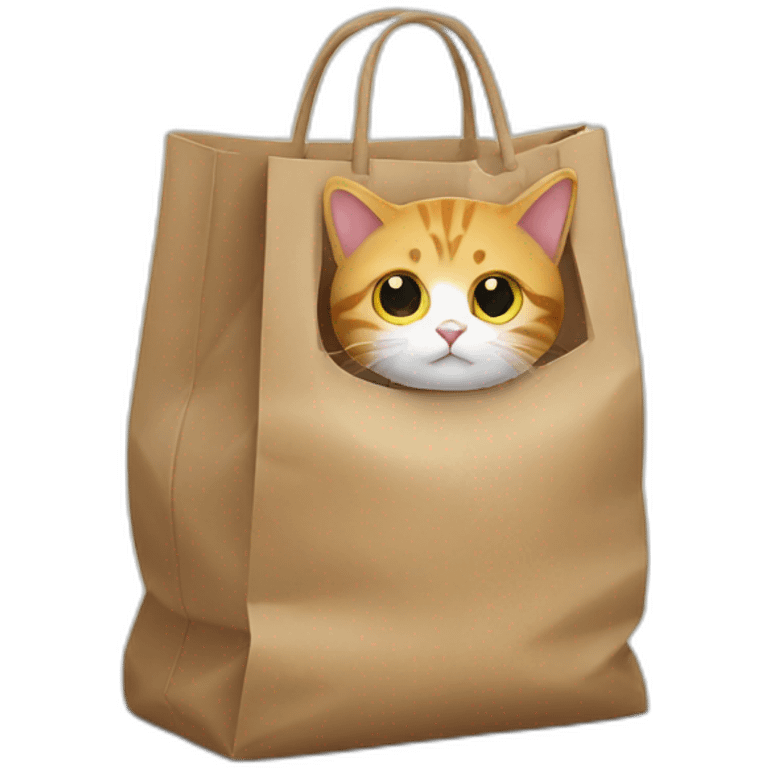 cat in a bag emoji