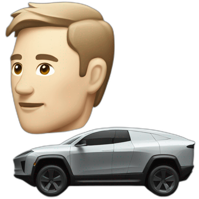 tesla cybertruck side profile emoji