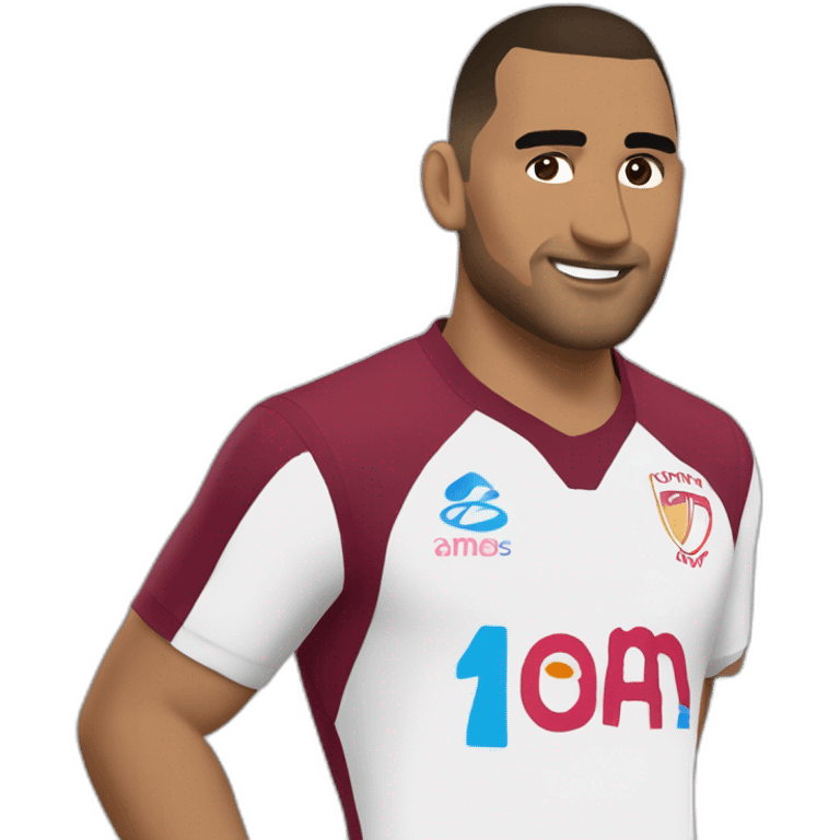 Dimitri Payet, avec le maillot de l’O.M. emoji