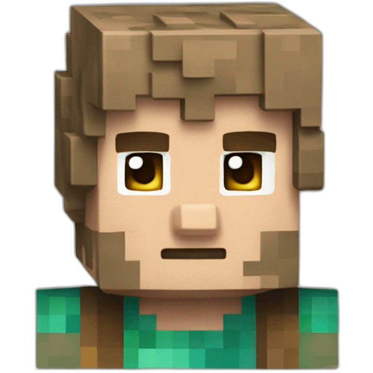 Minecraft steve emoji