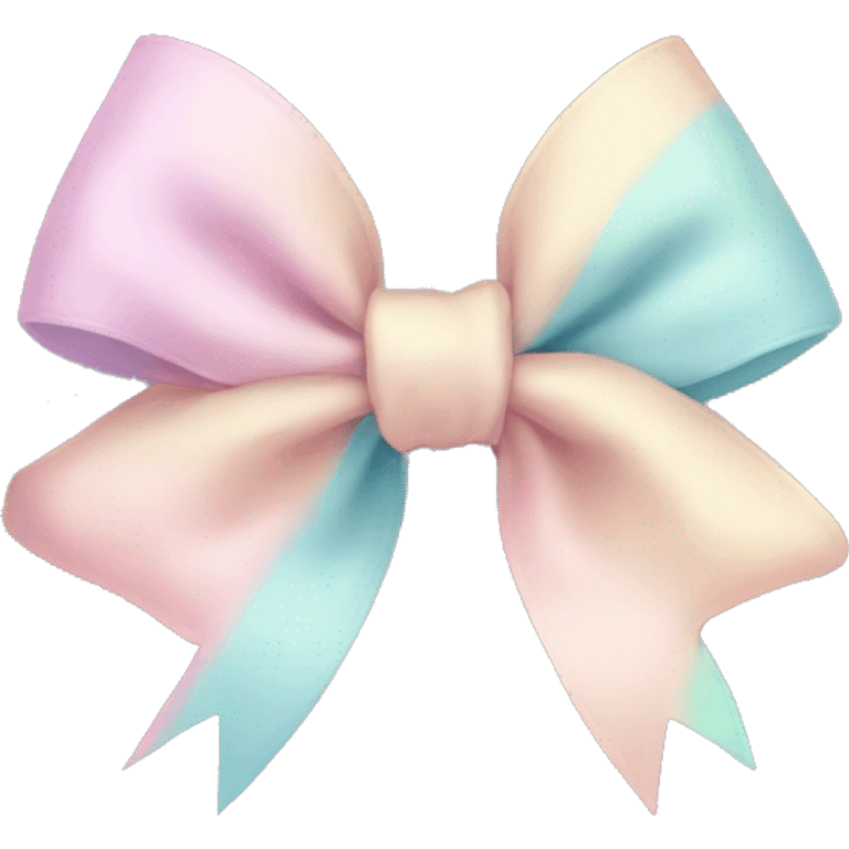 Cute bows in pastel colors  emoji