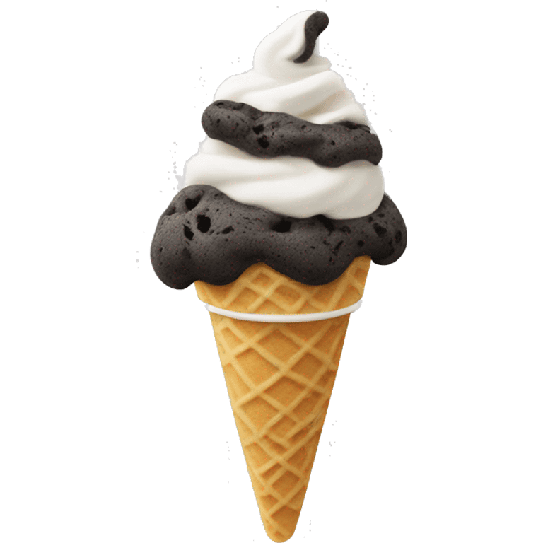 cookies and cream soft serve emoji