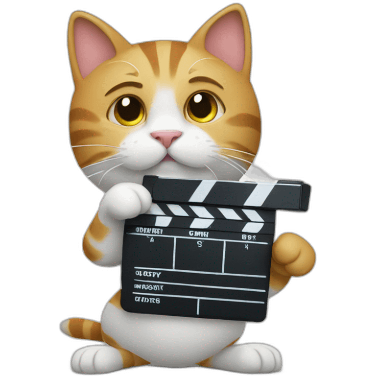 cat-holding-clapperboard emoji