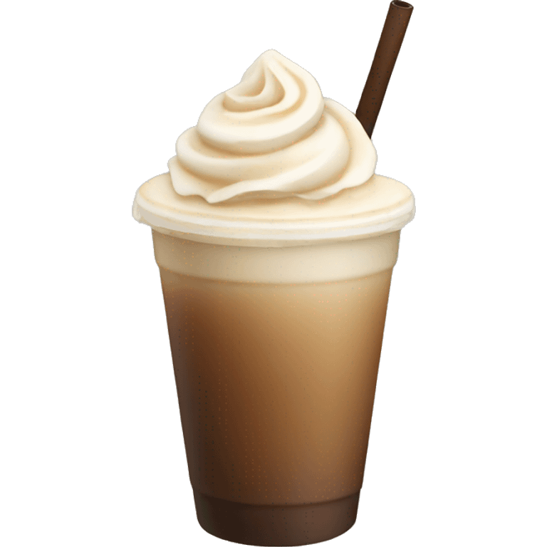 Drinking a frappe emoji