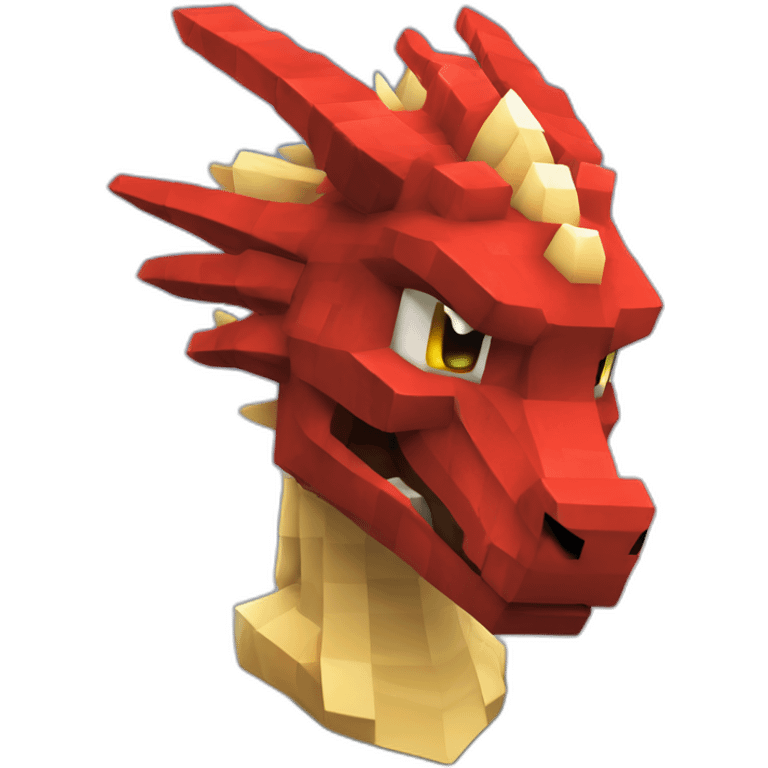 Pixelmon Minecraft Head Skin Red dragon emoji