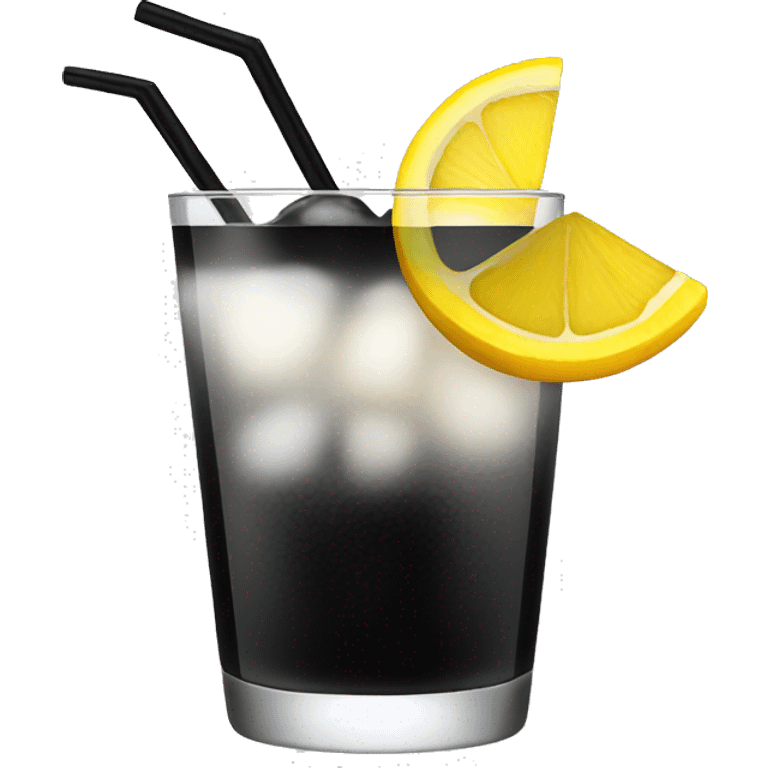 Black cocktail  emoji