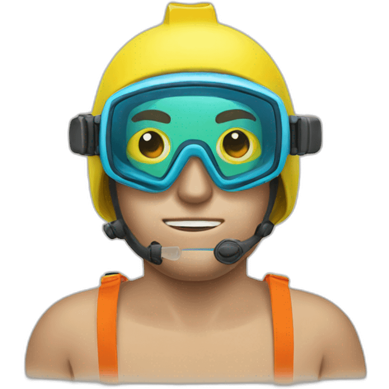 Snorkelling man emoji