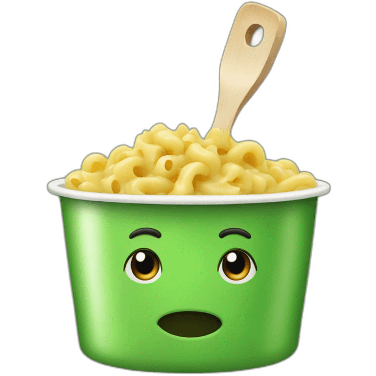 green Mac and cheese emoji