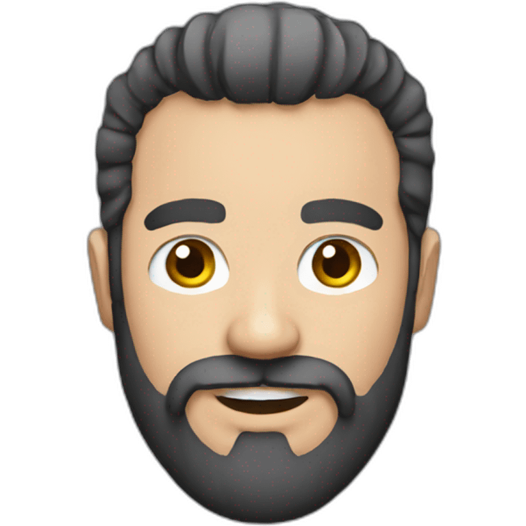 beard man pixel emoji