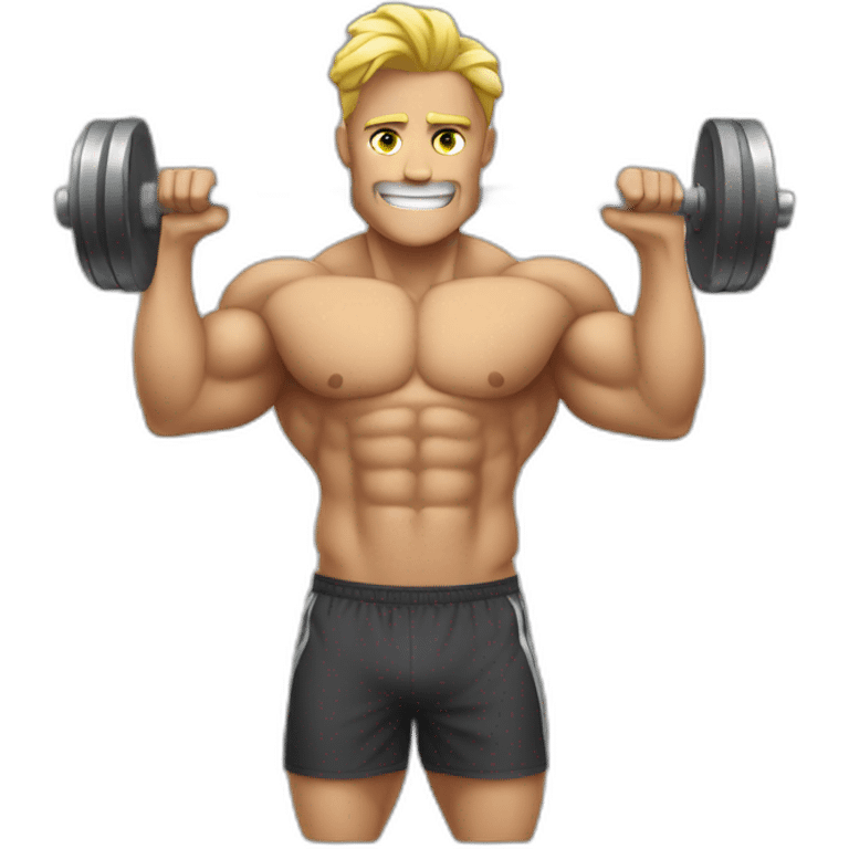 Bodybuilder leonpumping iron emoji