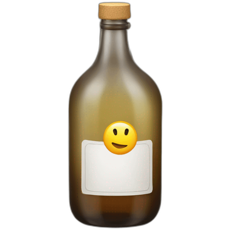 alcoholic bottle on side emoji