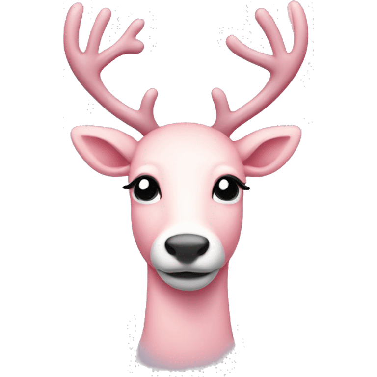 Light pink reindeer  emoji