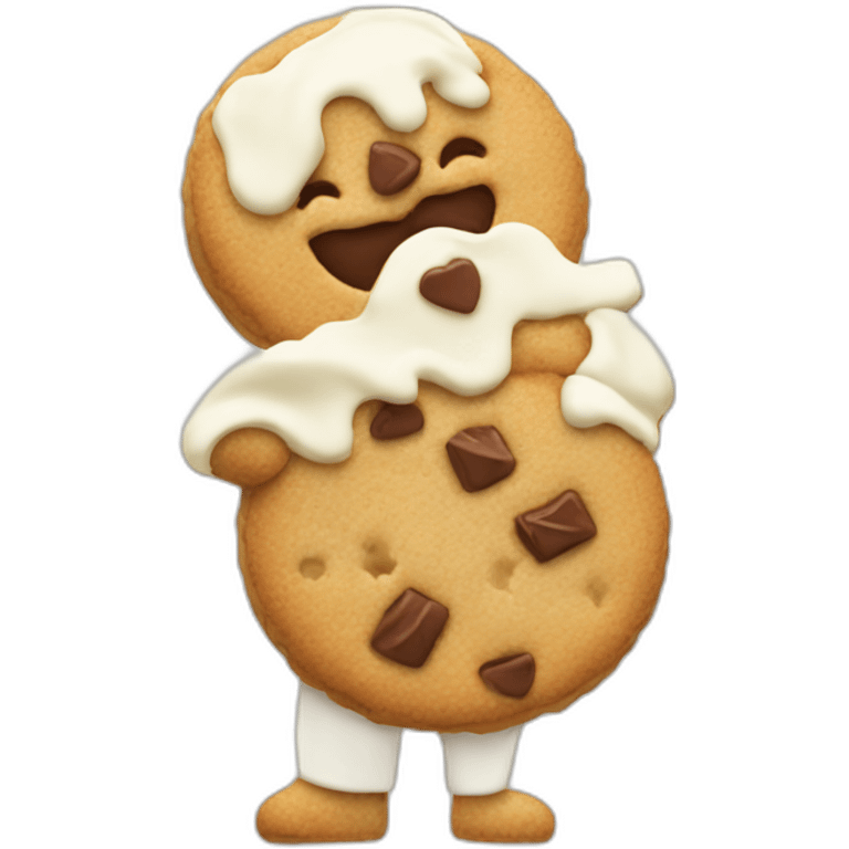 cookie white chocolate emoji