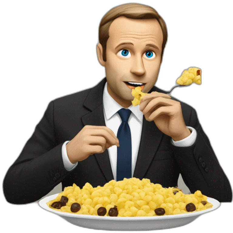 siamese eating macron emoji