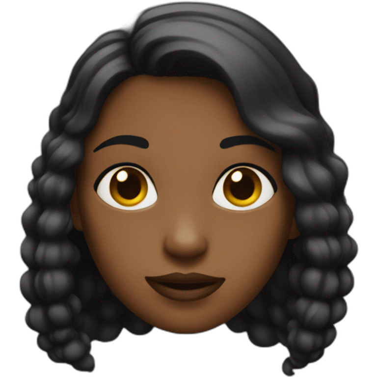 Fille noir emoji